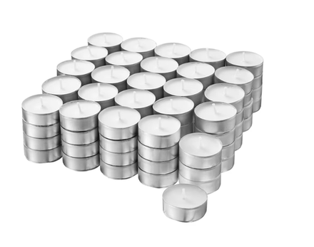 ГЛИММА GLIMMA Набор чайных свечей 100 шт, без запаха