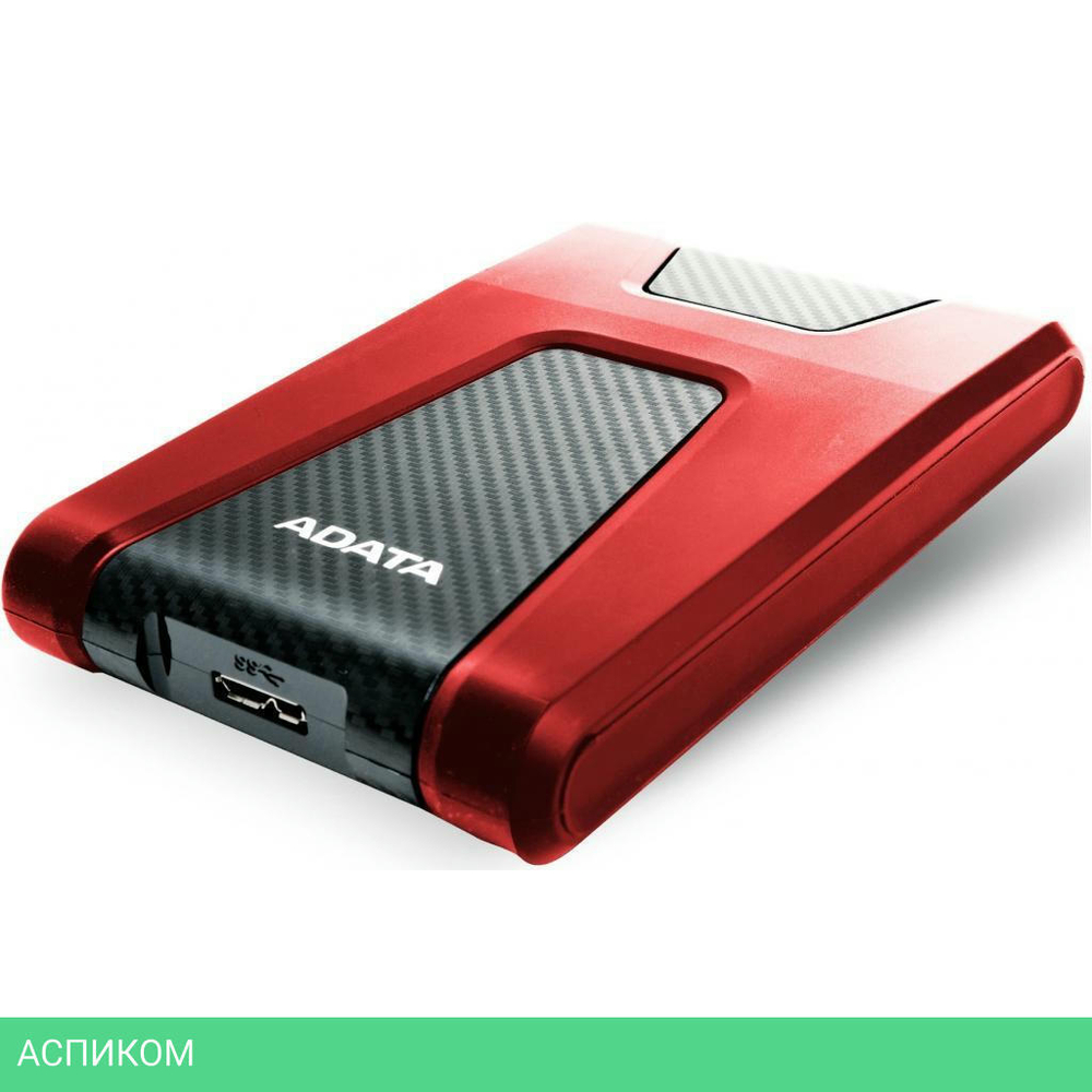 Внешний накопитель A-Data DashDrive Durable HD650 1TB Red (AHD650-1TU31-CRD)