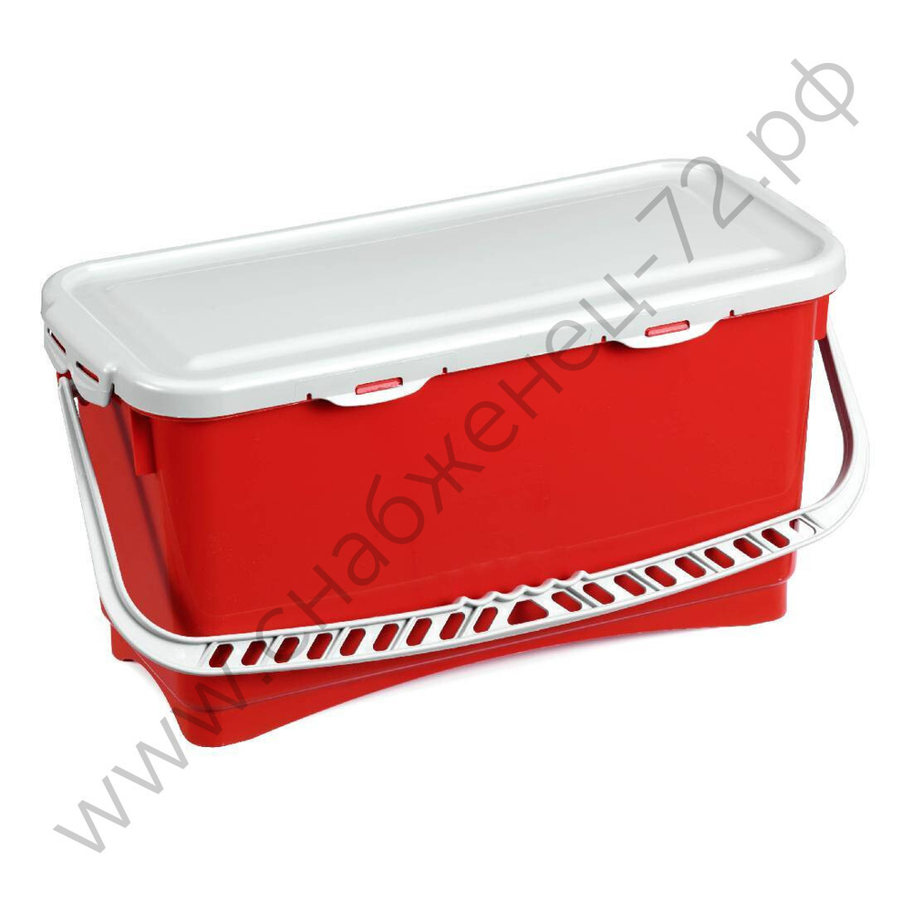 Ведро пластиковое Filmop Top-Down с крышкой (20 литров, красное)