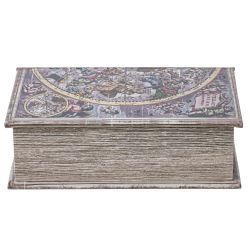 GAEM Шкатулка-книга с замком, L16 W7 H22 см