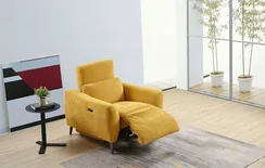 Кресло-реклайнер с электроприводом Jasper, желтое
