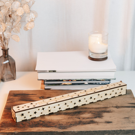 Деревянный  подарочный короб для указки 400 мм. PK8