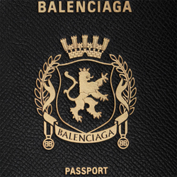 Balenciaga Logo Printed Passport Holder