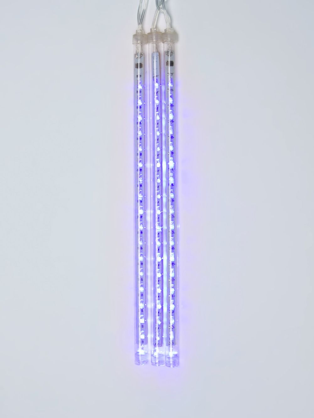 ULD-E2405-240-DTK BLUE IP44 METEOR Занавес светодиодный фигурный Падающие звезды. соединяемый. 2х0.5м. 8 подвесов. Синий свет. Провод прозрачный. TM Uniel.