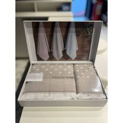 Набор полотенец Marks бежевый 2 предмета TIVOLYO HOME Турция