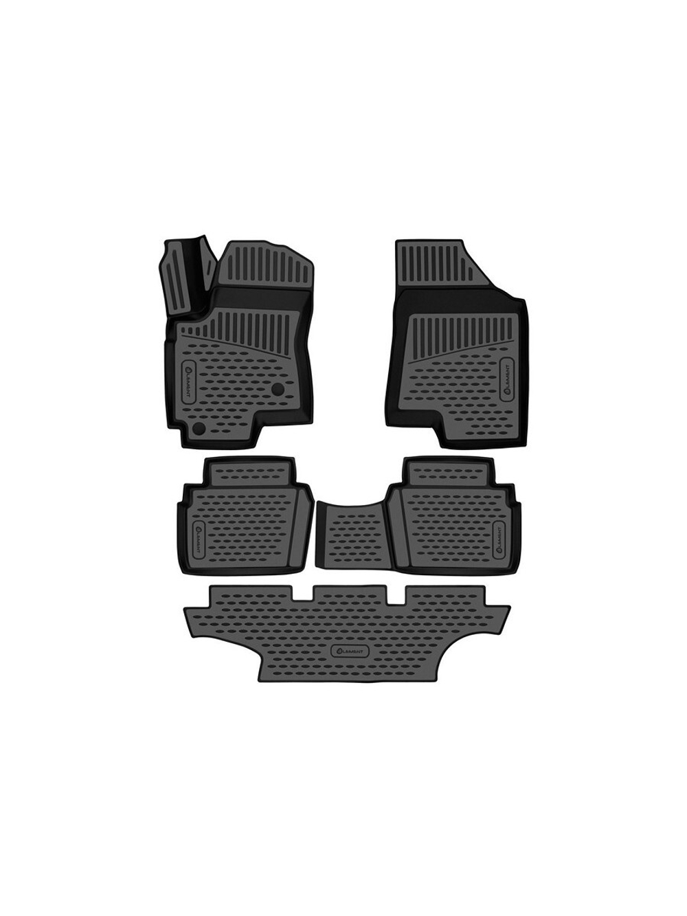 Ковер в салон формованный TPE Standard Dong Feng 580 (I) 2017-, 5 шт. ELEMENT3DA08668210K