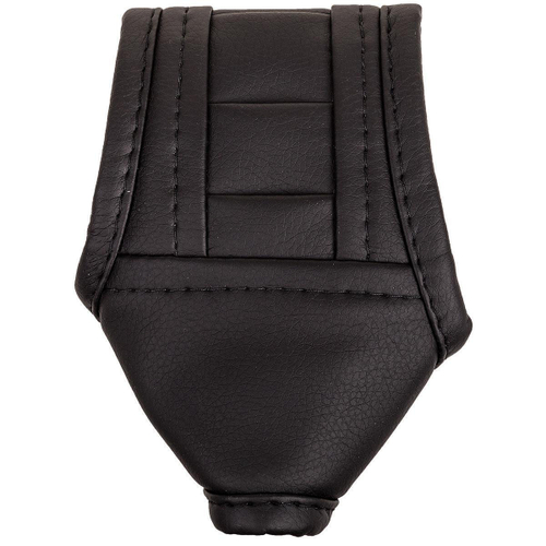 Чехол ручки АКПП кожа круглый черный Skyway