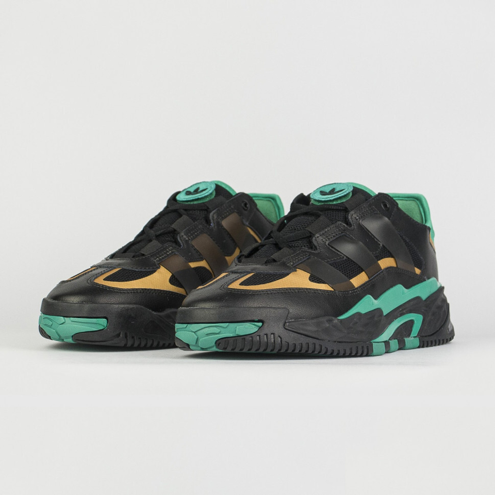 кроссовки Adidas Niteball Black / Green Ftwr.