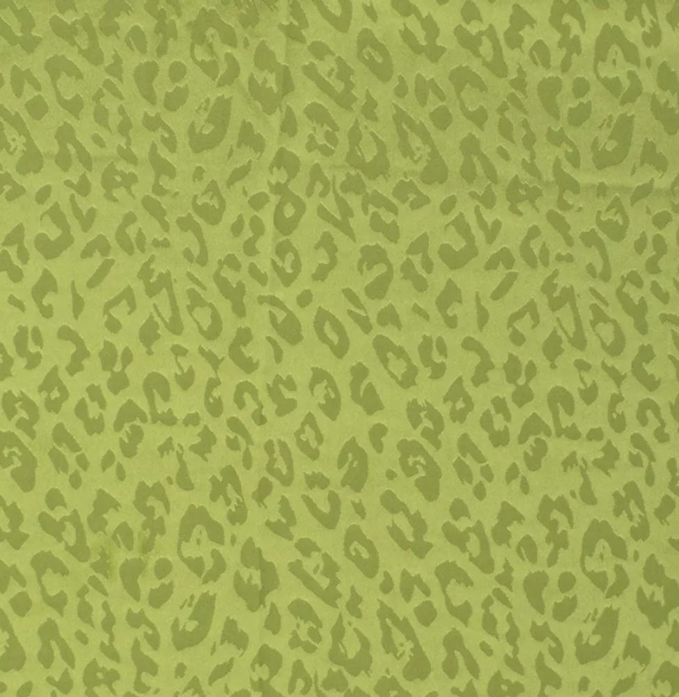 Атлас жаккард "Моар" леопард, 100 г/м2, ш. 150 см, авокадо