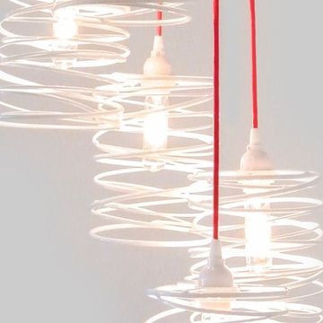 люстра Spiral Nest Cascading 5 Light Chandelier By Zac Ridgely ( white )