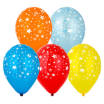 Шар латексный 30см Звезды (Ассорти)