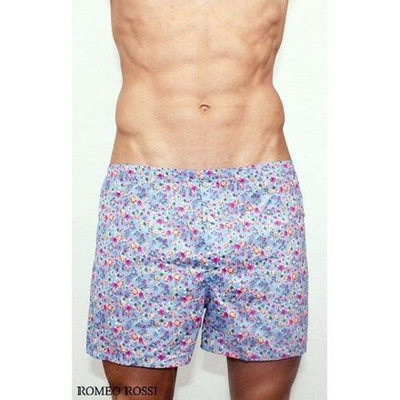 Мужские трусы-шорты голубые Romeo Rossi Spring Meadow Shorts RR00313