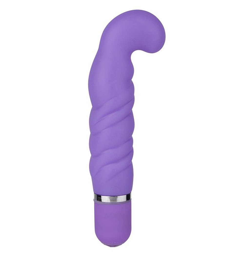Фиолетовый изогнутый вибратор NEON ULTRA CLIMAX PURPLE - 11 см. (Цвет: фиолетовый)