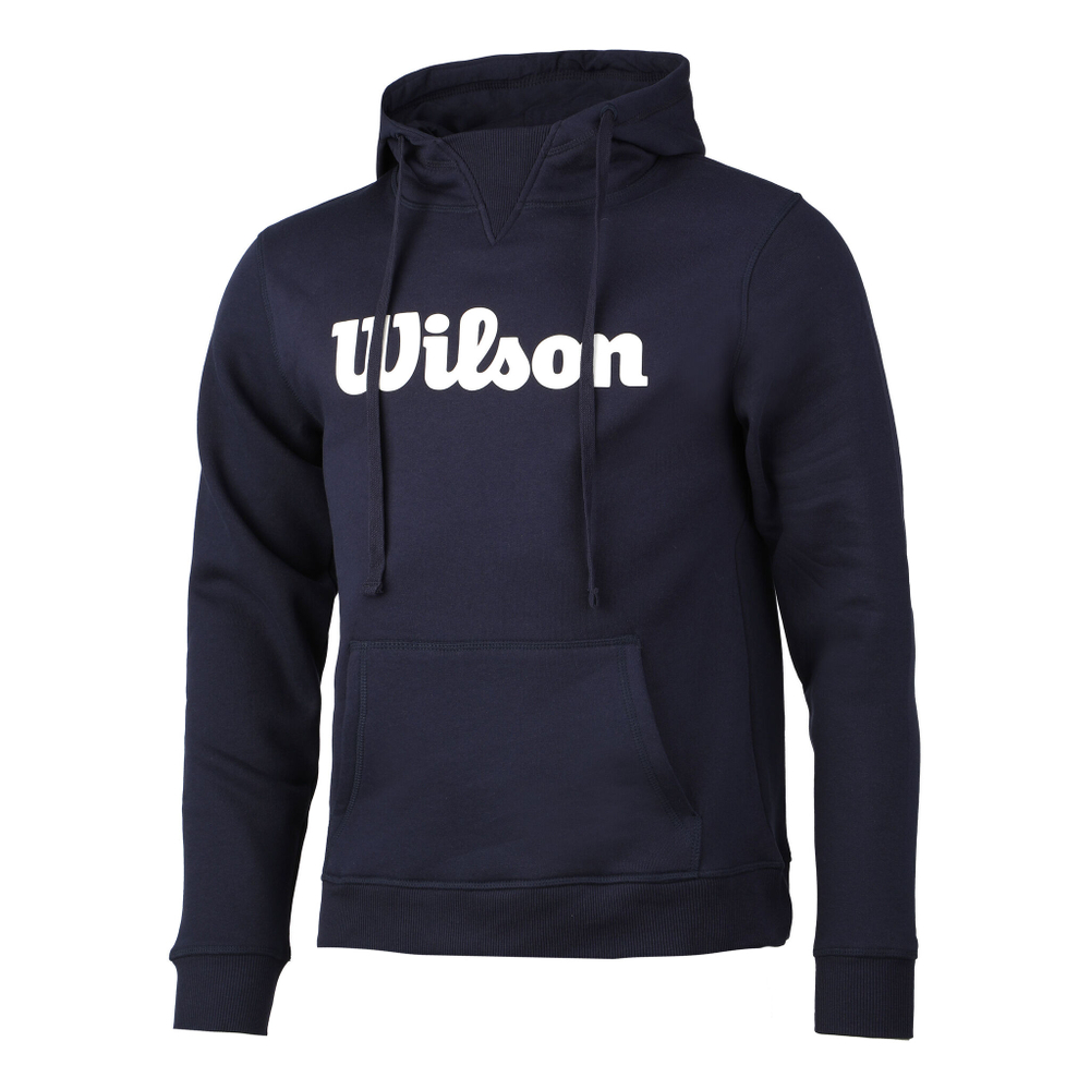 Мужская кофта теннисная Wilson Script Hoody Men - Dark Blue