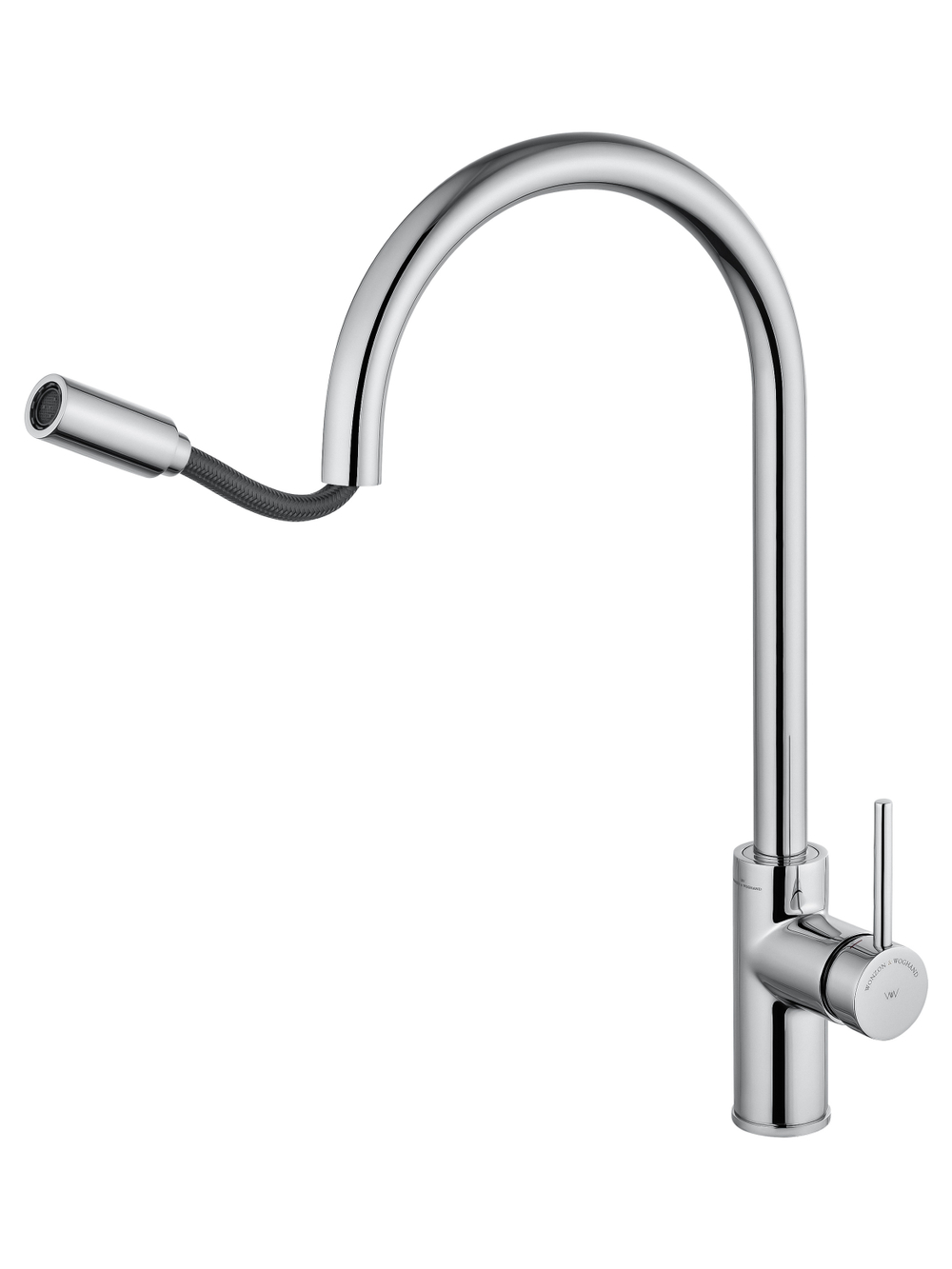 Смеситель для кухни с выдвижным изливом WONZON & WOGHAND Хром (WW-422902-CR)