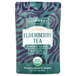 Starwest Botanicals, Органический чай с бузиной, 20 чайных пакетиков, 40 г (1,4 унции)