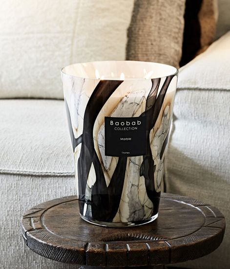 Marble, свеча Stones MAX 24, Baobab Collection