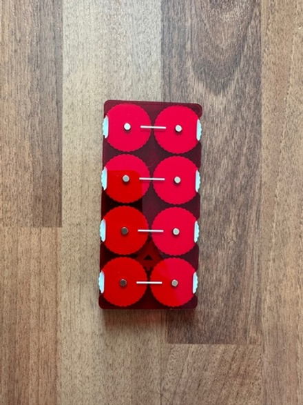 Big Counters Fraction Design. Red