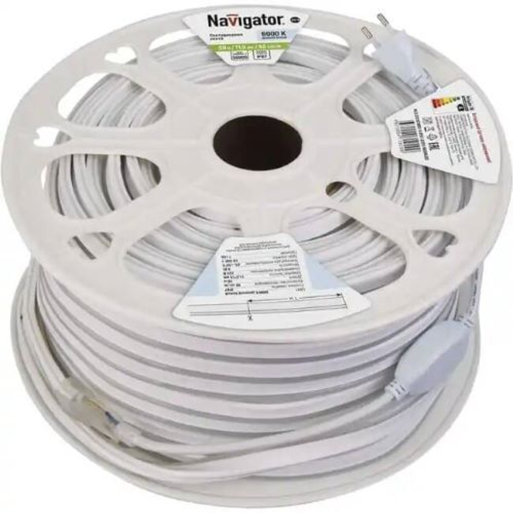 Лента светодиодная  Navigator NLS-2835СW92-9-IP67-220V-NEONLED