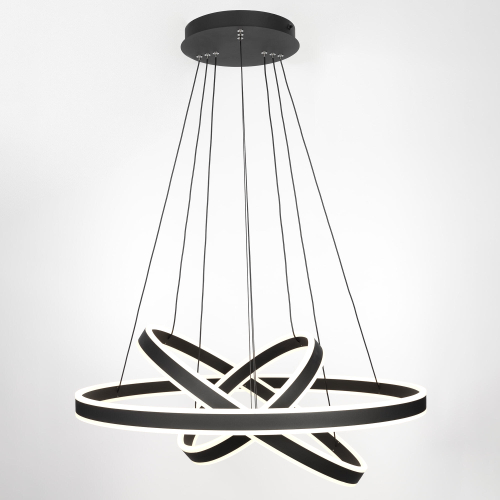 Citilux Дуэт CL719681 LED Люстра подвесная с пультом Чёрная