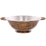 Дуршлаг из нержавеющей стали 3л 28см с 2-мя ручками цвет Антик