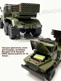 Радиоуправляемый внедорожник WPL Советский военный грузовик 6WD 1:16 2.4G - WPL B36-2 2.4G