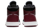 Jordan Air Jordan 1 mid "maroon" Metal Flying Wing Shock Relief Help Retro Basketball Shoes Women's Wine Red