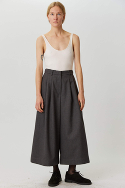 Кюлоты из серой шерсти