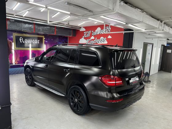 Пленка черный сатин Metal Flash Midnight Black Carbins 12 погонных метров