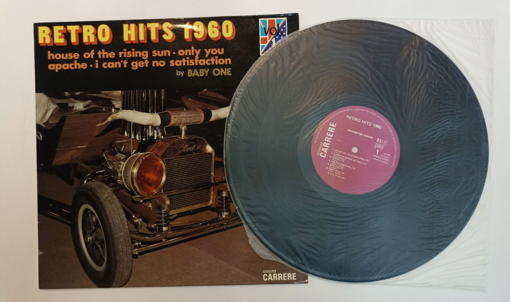 Винтажная виниловая пластинка LP Сборник Baby One RETRO HITS 1960 vol. 1 (France 1974)