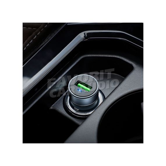 АЗУ 1USB HOCO Z32 Speed Up 3000mA металл QC3.0 чёрный