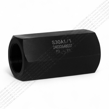 S30A1/1 - Обратный клапан трубного монтажа Ду32, G1 1/2 с давлением открытия 0,5 бар