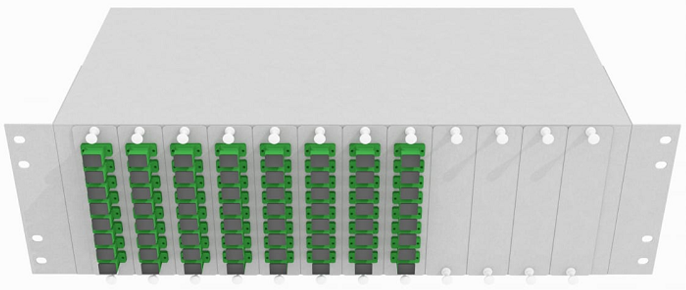 Кросс оптический стоечный  TopLAN КРС-Top-3U-64SC/A-OS2-GY
