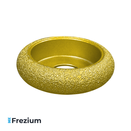 Галтельная алмазная фреза по камню (75x22,23x20 R10)