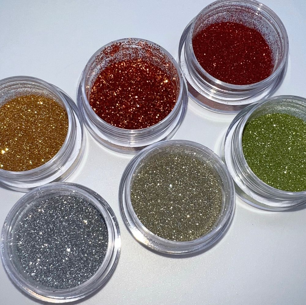 1716 Зеркальный блеск "Цветочная пыльца" 1 г медный