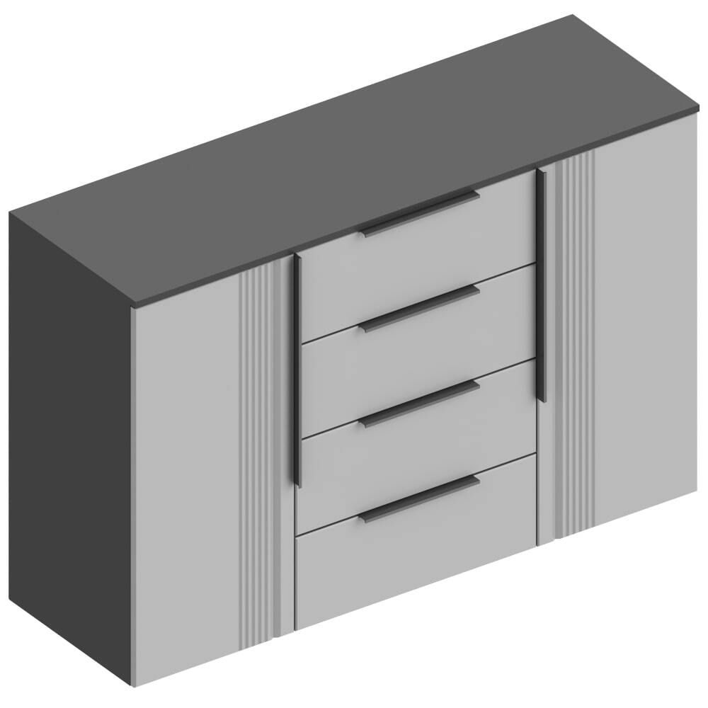Комод МС "Вита" 2 створки с 4 ящ