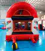 Детский надувной батут "Мячики" с крышей 5*3*3.5 м