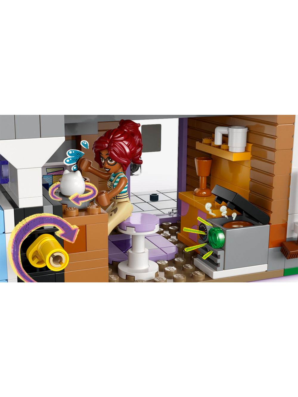 Конструктор LEGO Friends 42670 лего Апартаменты и магазины, дом с магазинами, минифигурки, оригинал LEGO