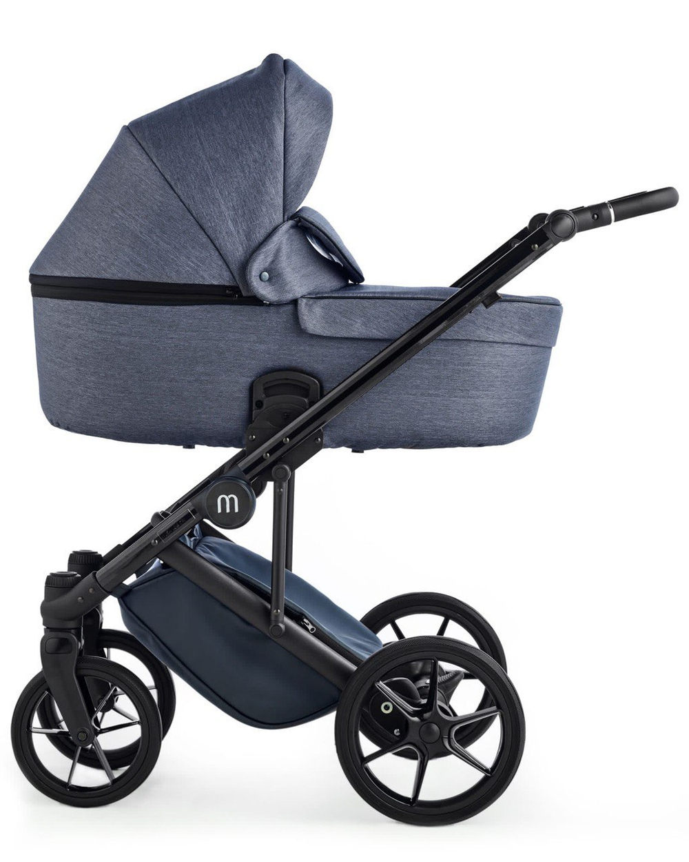 Otti by Momsy. Детская коляска 3 в 1 ( Сar Seat Cybex / Maxi Cosi / Kite ) N/L color Jeans G/blue