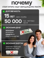 Люстра потолочная светодиодная с пультом 1260/6+3-RGB, светильник потолочный 202Вт