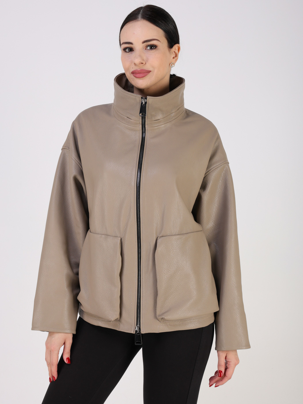 Кожаная куртка демисезонная