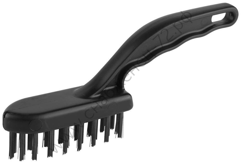 ЗУБР 4 ряда, пластмассовая рукоятка, стальная, Щетка проволочная, ЭКСПЕРТ (35012-4)