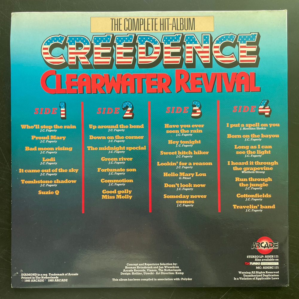 Creedence Clearwater Revival - The Complete Hit-Album 2LP (Голландия 1985г.)