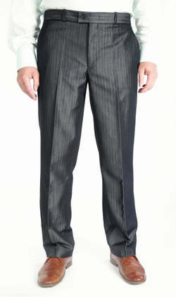 Брюки мужские серые в полоску классические классика летние тонкие лёгкие костюмные офисные строгие деловые прямые размер 50 XL 30 31