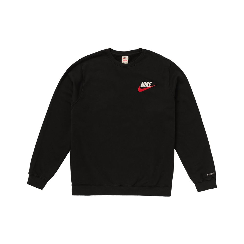 Supreme FW18 x Nike Crewneck Black