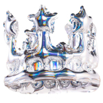 Шар Фольгированный Корона серебро блеск (Серебряный)