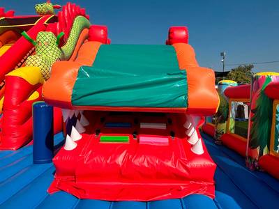 Коммерческий надувной батут «Гранд-саванна 2», 17х10х9 м