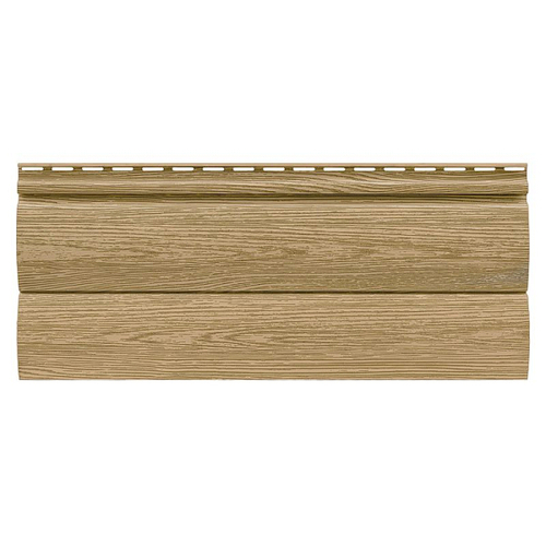 Сайдинг Tecos Lux Двойной оцилинд. брус Ангарская сосна 3660х230 мм