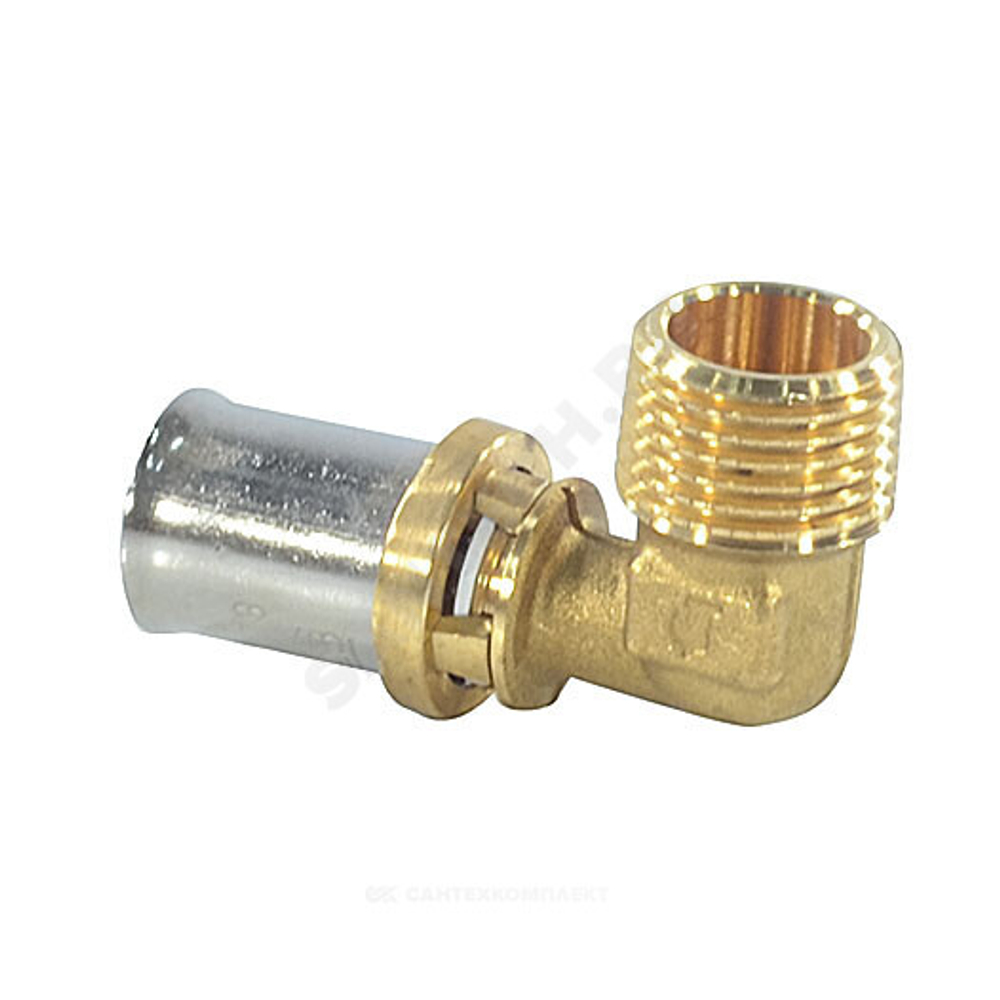 Угольник для МП/PE-X труб латунь пресс Дн 20х3/4"х90гр НР RM127 Giacomini RM127Y047