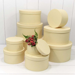 Коробка 35х17.3 см Набор 10 шт из дизайнерской бумаги (Бежевый)